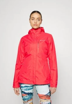 Columbia Mujer POURING ADVENTURE JACKET - Chaqueta Hard Shell - Red Hibiscus