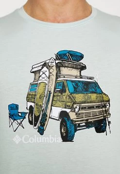 Columbia Hombre MENS SUN TREK SHORT SLEEVE GRAPHIC TEE - Camiseta Deportiva - Icy Morn -Columbia Tienda De Ventas c1cc575e0bf24d0484ace4fc60d888e3