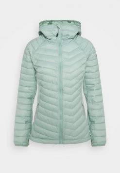 Columbia Mujer POWDER LITE LIGHT HOODED JACKET - Chaqueta Outdoor - Aqua Tone -Columbia Tienda De Ventas c532264cc6324c498b308fa41d2d8b48