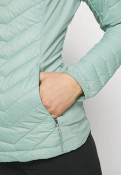 Columbia Mujer POWDER LITE LIGHT HOODED JACKET - Chaqueta Outdoor - Aqua Tone -Columbia Tienda De Ventas ce392be57e3e440aa20ca2b96d80c5ef