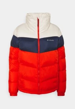Columbia Mujer PUFFECT™ COLOR BLOCKED JACKET - Chaqueta De Invierno - Bold Orange/nocturnal/chalk
