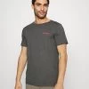 Columbia Hombre TECH TRAIL GRAPHIC TEE - Camiseta Estampada - Shark Heather