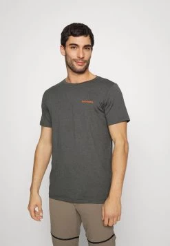 Columbia Hombre TECH TRAIL GRAPHIC TEE - Camiseta Estampada - Shark Heather
