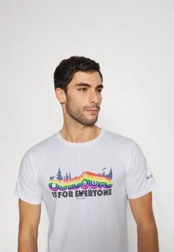 Columbia Hombre MENS SUN TREK SHORT SLEEVE GRAPHIC TEE - Camiseta Deportiva - White -Columbia Tienda De Ventas d833fb6c85994d75a18fcbaa765dee95