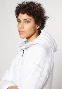 Columbia Mujer POWDER LITE HOODED - Chaqueta De Invierno - White -Columbia Tienda De Ventas dd0489a3e1a549379fea78c795c8be08