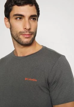 Columbia Hombre TECH TRAIL GRAPHIC TEE - Camiseta Estampada - Shark Heather -Columbia Tienda De Ventas e4e7acf05dc245dea61737e99490118a