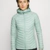 Columbia Mujer POWDER LITE LIGHT HOODED JACKET - Chaqueta Outdoor - Aqua Tone