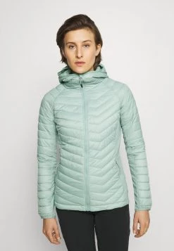 Columbia Mujer POWDER LITE LIGHT HOODED JACKET - Chaqueta Outdoor - Aqua Tone