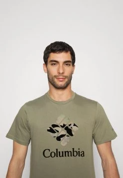 Columbia Hombre RAPID RIDGE™ GRAPHIC TEE - Camiseta Estampada - Stone Green -Columbia Tienda De Ventas e8a951122bdf437f87cb2a58d88bb060