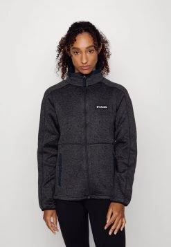 Columbia Mujer WEATHER™ FULL ZIP - Forro Polar - Black Heather