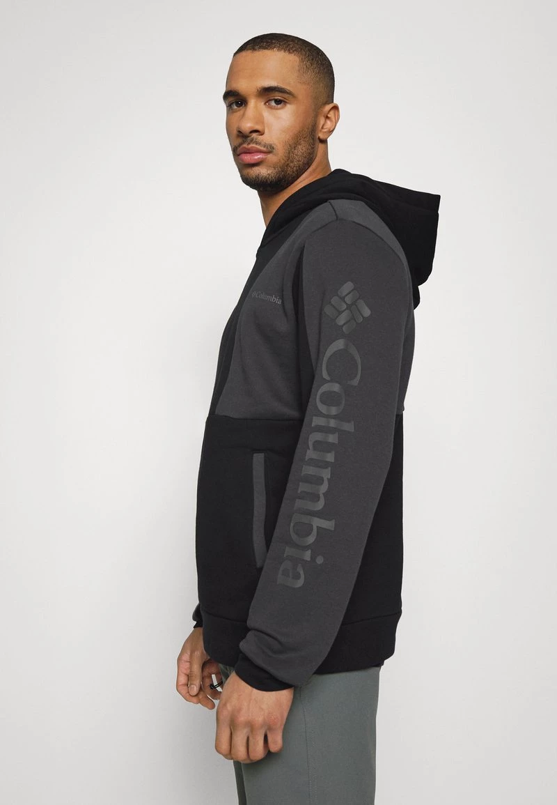 Columbia Hombre LODGE™ COLORBLOCK HOODIE - Jersey Con Capucha - Black/shark/black 4 Columbia Hombre LODGE™ COLORBLOCK HOODIE - Jersey Con Capucha - Black/shark/black - Imagen 4