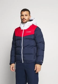 Columbia Hombre ICELINE RIDGE JACKET - Chaqueta De Esquí - Collegiate Navy/mountain Red/white