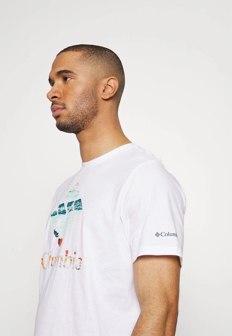Columbia Hombre RAPID RIDGE™ GRAPHIC TEE - Camiseta Estampada - White 4 Columbia Hombre RAPID RIDGE™ GRAPHIC TEE - Camiseta Estampada - White - Imagen 4