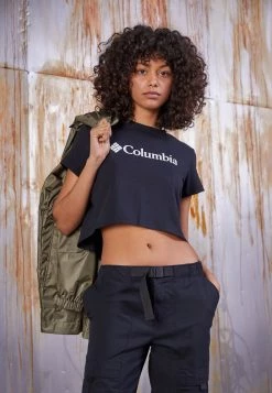 Columbia Mujer NORTH CASCADES™ CROPPED TEE - Camiseta Estampada - Black