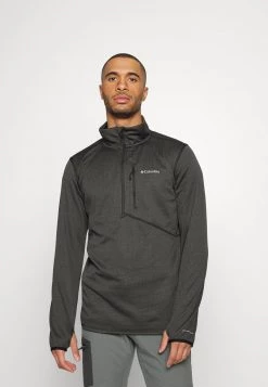 Columbia Hombre PARK VIEW™ HALF ZIP - Forro Polar - Black Heather