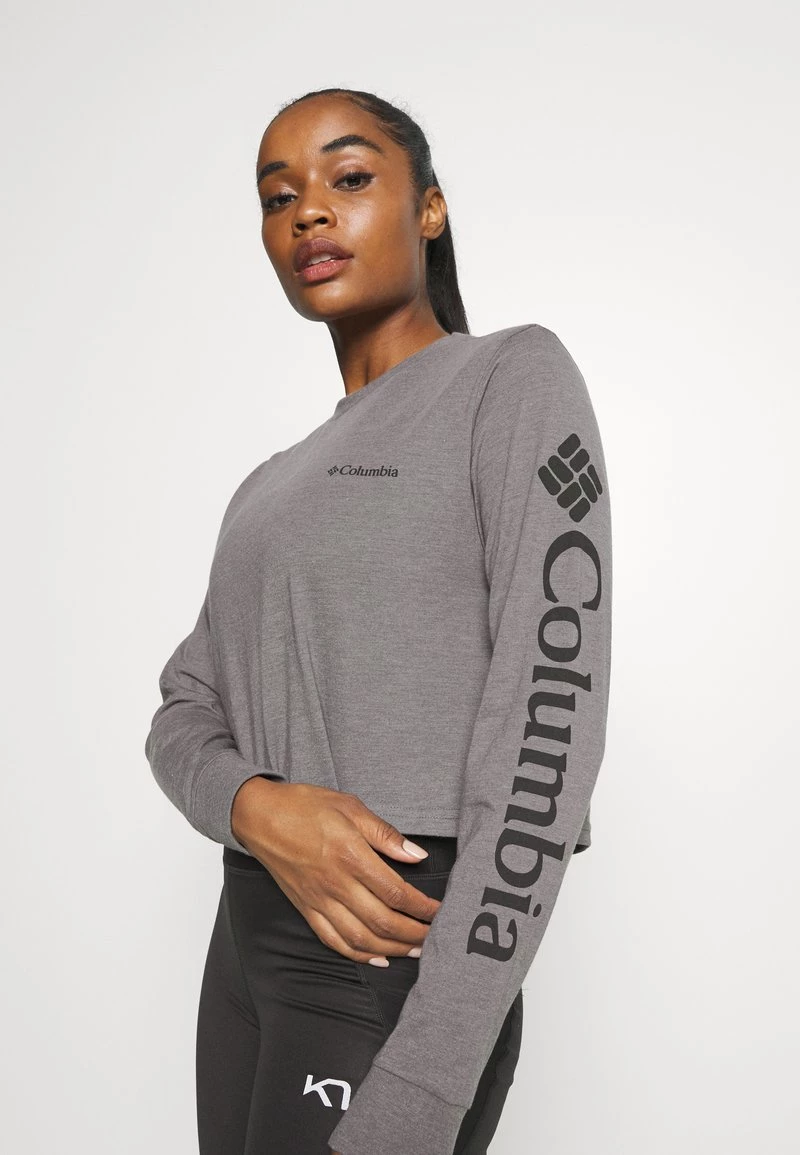 Columbia Mujer NORTH CASCADES LONG SLEEVE CROPPED TEE - Camiseta De Manga Larga - City Grey Heather 5 Columbia Mujer NORTH CASCADES LONG SLEEVE CROPPED TEE - Camiseta De Manga Larga - City Grey Heather - Imagen 5