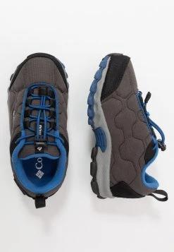 Columbia Unisexo CHILDRENS FIRECAMPSLEDDER 3 WP - Zapatillas De Senderismo - Dark Grey/royal