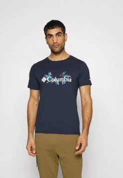 Columbia Hombre MENS SUN TREK SHORT SLEEVE GRAPHIC TEE - Camiseta Deportiva - Collegiate Navy