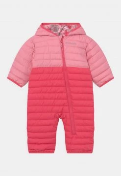 Columbia Unisexo POWDER LITE REVERSIBLE BUNTING UNISEX - Mono Para La Nieve - Bright Geranium/pink Orchid